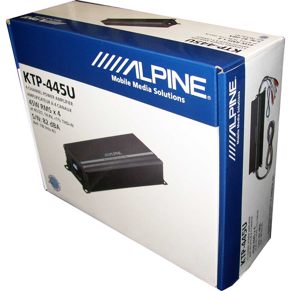 Alpine KTP-445U 4 Channel 180W Car Amplifier NEW KTP445U Universal Head